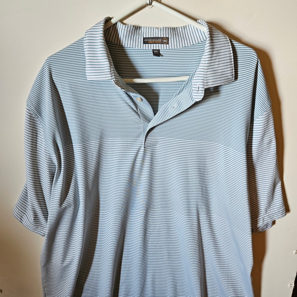 Peter Millar Summer Comfort Short Sleeve Golf Polo~XXL~Excellent Used